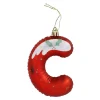 Anhänger Buchstabe, C/rot, 10 Cm