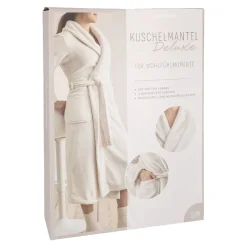 Bademantel Flausch, Creme, S/M