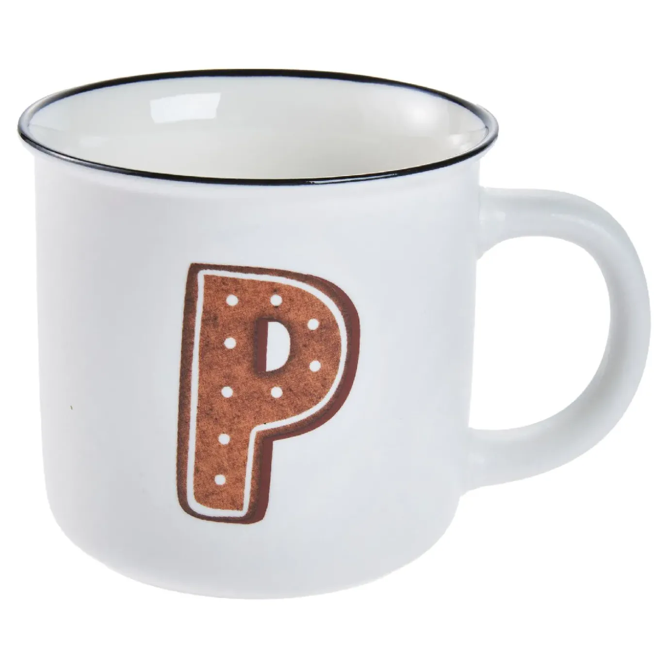 Becher Buchstabe/Lebkuchen, P, 380 Ml