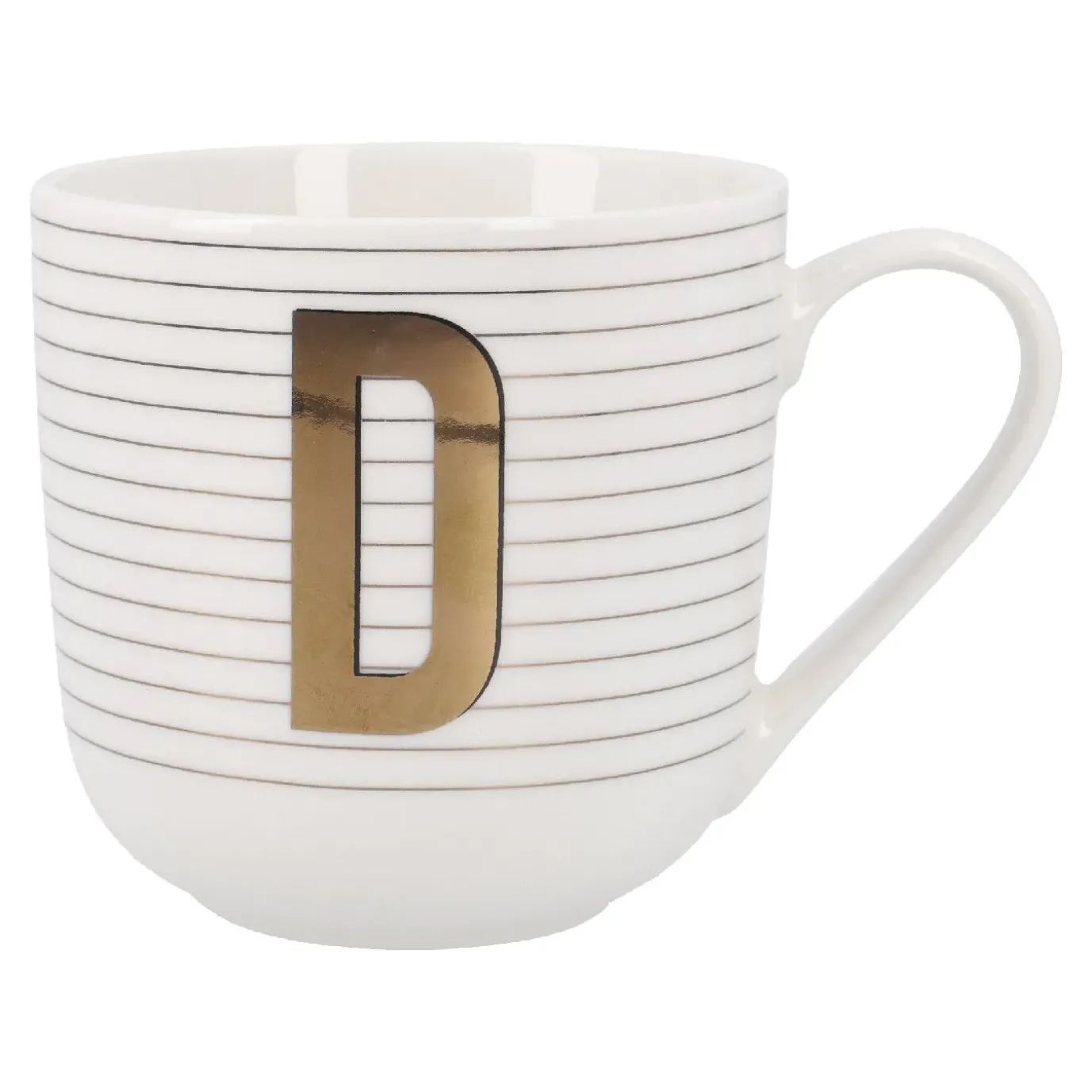 Becher Buchstabe/Streifen, D, 450 Ml
