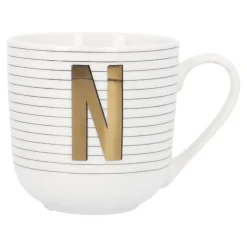 Becher Buchstabe/Streifen, N, 450 Ml