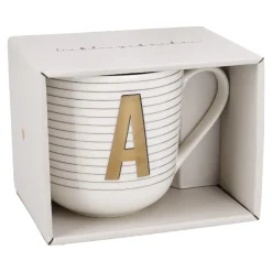 Becher Buchstabe/Streifen, A, 450 Ml