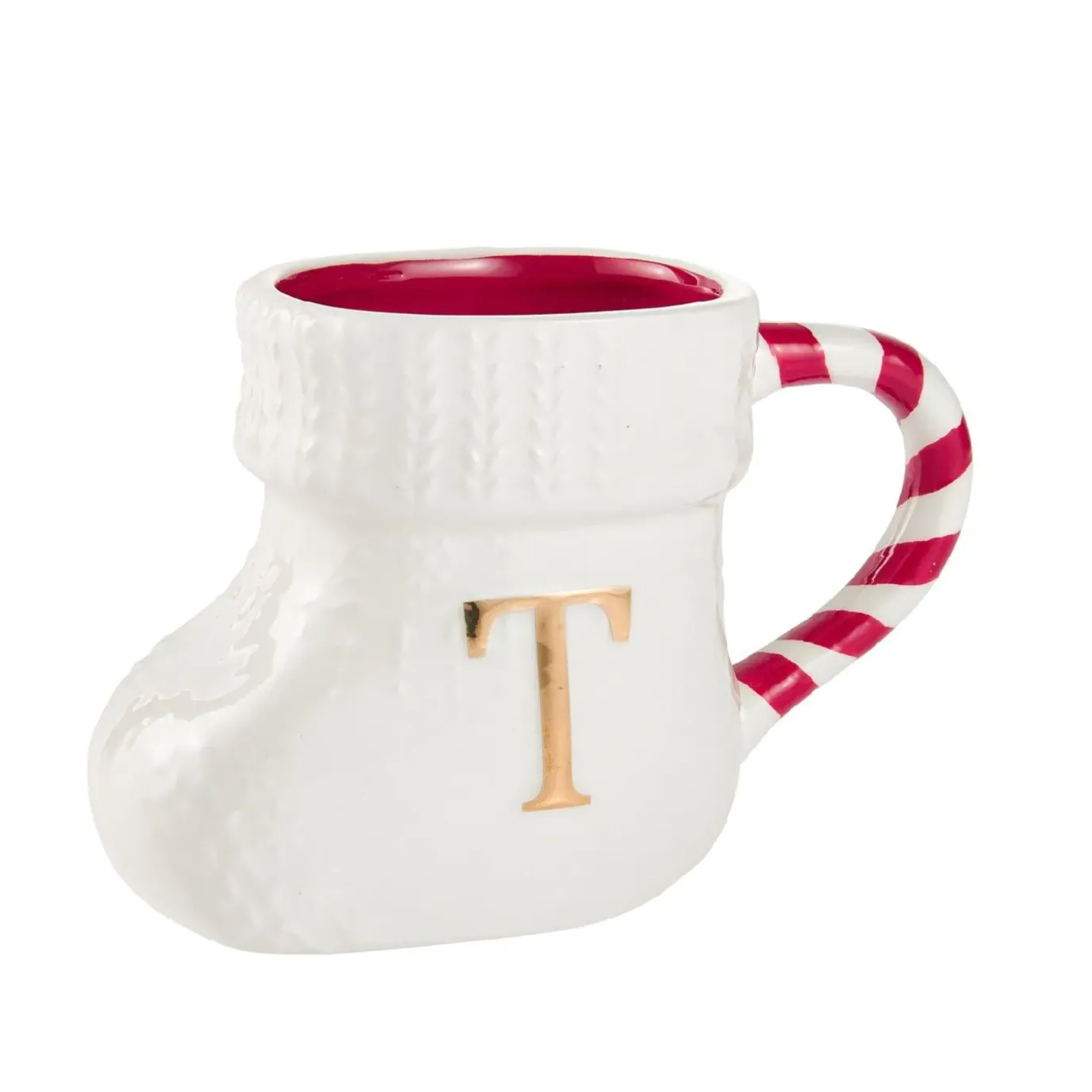 Becher Stiefel Mit Buchstabe, T/weiß, 400 Ml