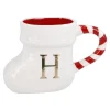 Becher Stiefel Mit Buchstabe, H/weiß, 400 Ml
