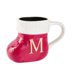 Becher Stiefel Mit Buchstabe, M/rot, 400 Ml