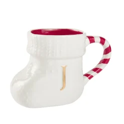 Becher Stiefel Mit Buchstabe, J/weiß, 400 Ml