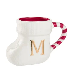 Becher Stiefel Mit Buchstabe, M/weiß, 400 Ml