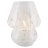 Deko-Lampe Sprenkel, Weiß, 18.5 Cm