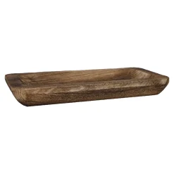 Dekoschale Eck, Braun, 35 X 16 Cm