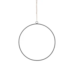 3er Set Deko-Ringe, Schwarz/matt