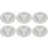 6er Set Dekoteller, 33 Cm, Silber