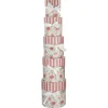 5er Set Geschenkkarton Floral/rund, Rosa