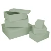 6er Set Geschenkkarton Uni, Salbei