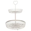 Etagere Nostalgie, 2 Körbe, Taupe, 35 Cm