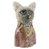 Figur Tierkopf, Rot, 23 Cm