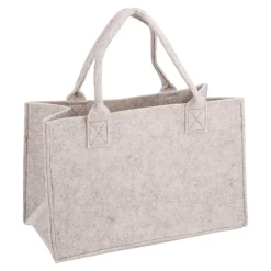 Filztasche, Beige, 28 X 14 X 18 Cm
