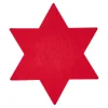 Filz-Untersetzer Stern, 25 Cm, Rot