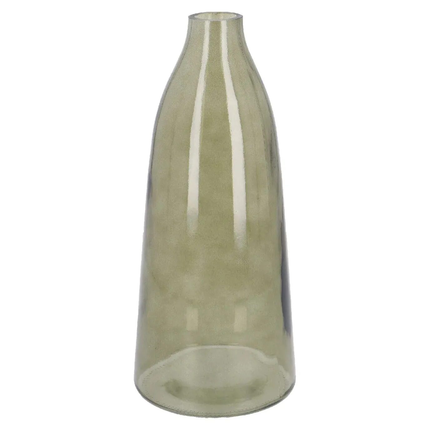Flaschenvase Farbe, Dunkelgrün, 12 X 27 Cm