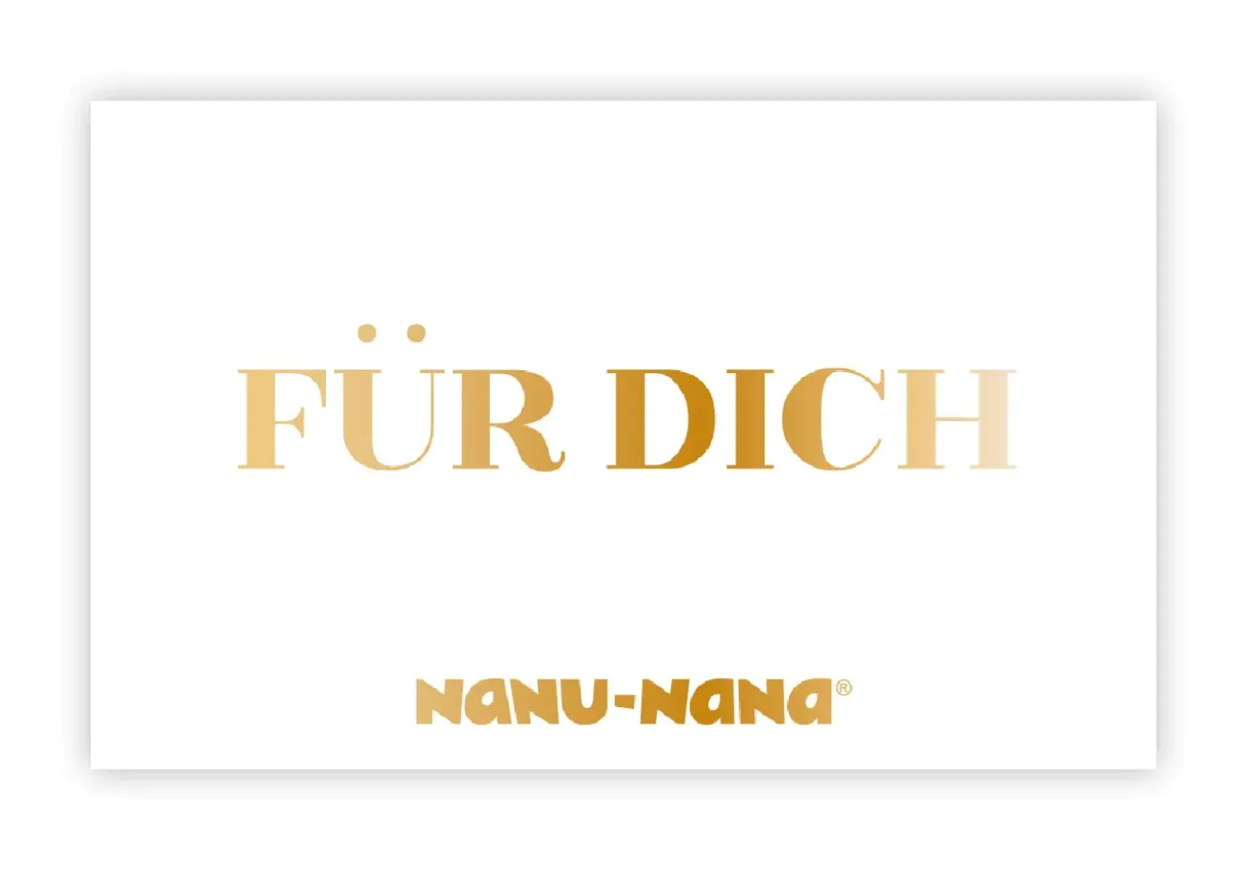 Geschenkgutschein, Für Dich, Weiß, 15 Euro
