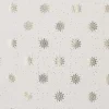Geschenkpapier Prägung, Schneeflocke/creme, 2 M