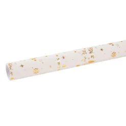 Geschenkpapier Prägung, Schrift/creme, 2 M