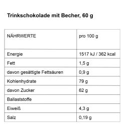 Geschenk-Set Trinkschokolade + Becher, Haus/Fahrrad