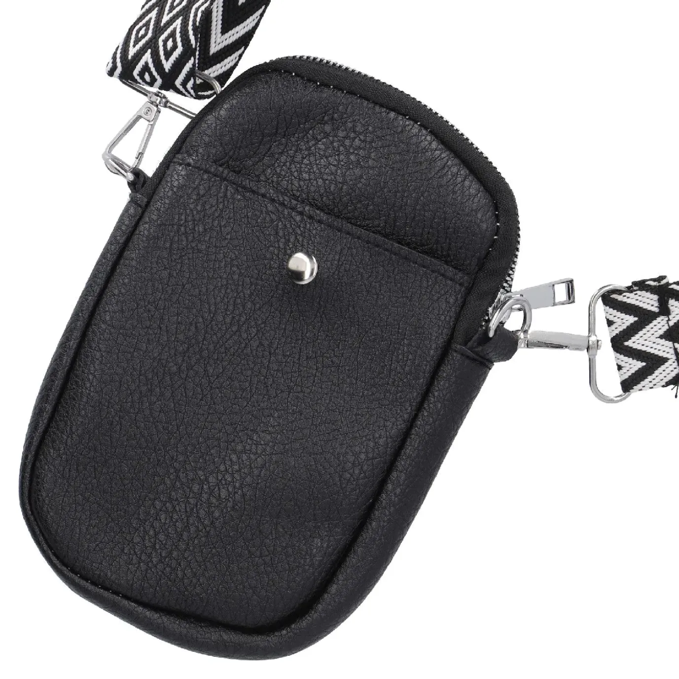 Handytasche Riemen, Schwarz, 18 Cm