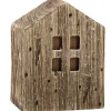 Haus Rustik, Dunkelbraun, 9.5 Cm