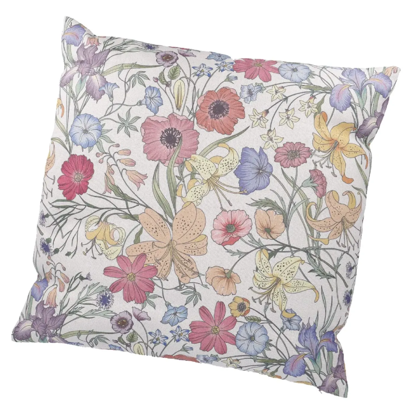 Kissen Floral, Bunt, 45 X 45 Cm
