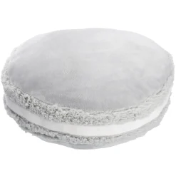 Kissen Macaron, Grau, 40 X 12 Cm