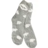 Kuschelsocken Anti-Rutsch, Wolke/grün