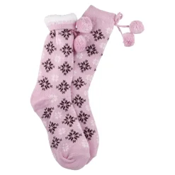 Kuschelsocken Pompom, Rosa, Onesize