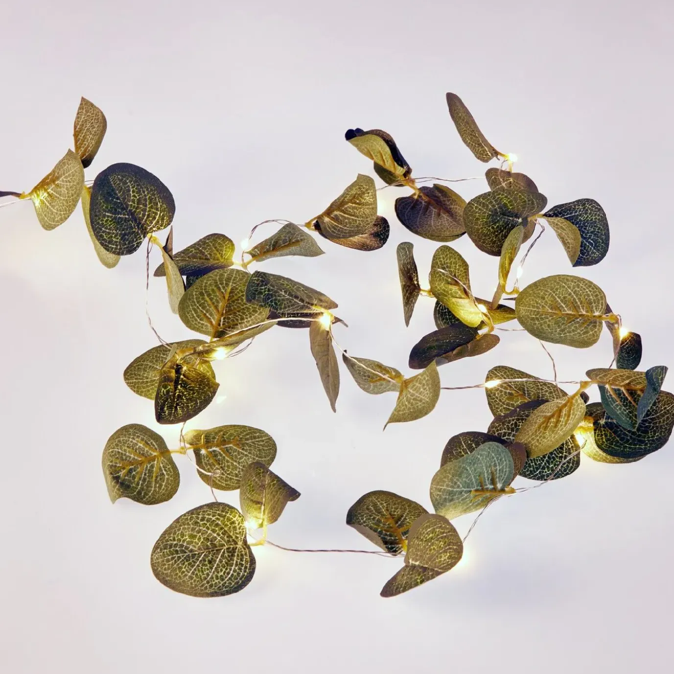 LED-Lichterkette Eukalyptus, 20er