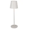 LED-Tischlampe Akku, Grau, 37 Cm