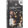 Lichterkette Sterne, Draht, 20er, 190 Cm