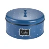 Metalldose Mit Tafel, Blau, 25 X 12 Cm