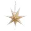 Papierstern Verlauf, Weiß/gold, 18 Cm