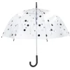 Regenschirm Transparent, Dots, Schwarz, 82 Cm