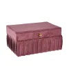 Schmuckbox Edel, Dunkelpink, 18 Cm
