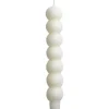 Stabkerze Bubbles, Wollweiß, 3 X 18.5 Cm