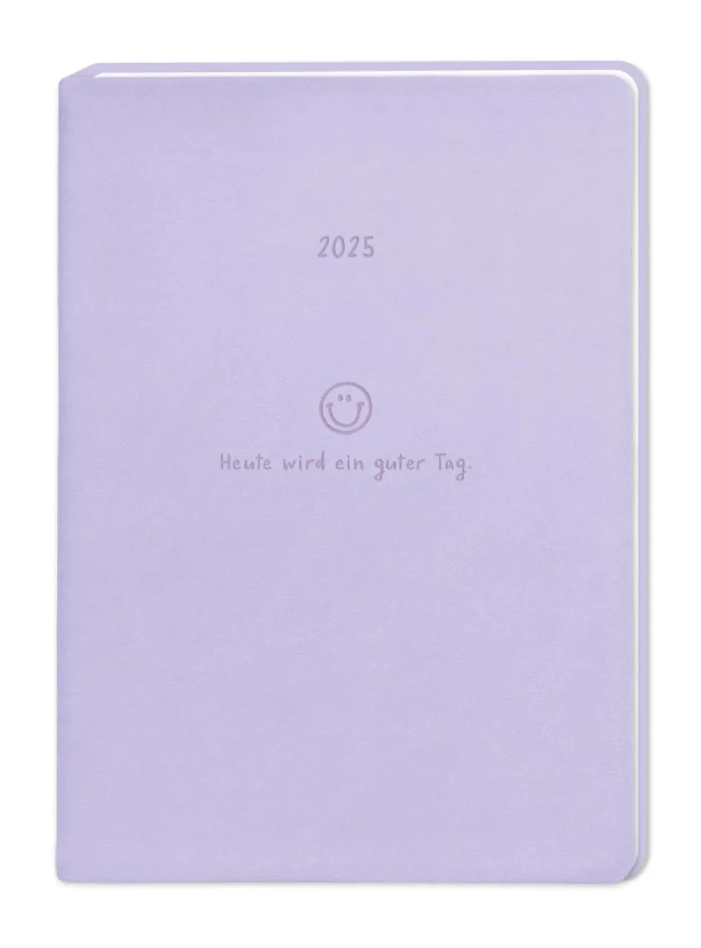 Terminplaner Lederlook, 2025, Flieder