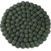 Untersetzer Filzkugeln, Dunkelgrün , 20 Cm