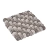 Untersetzer Filzkugeln,eckig, Taupe Mix, 18 Cm