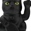 Winkekatze Stinkefinger, Schwarz, 15 Cm